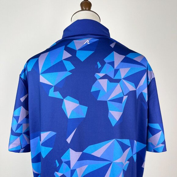 NWT Redvanly Polo Shirt Mens Geometric Bond Performance Golf Active Tech M - Picture 5 of 12